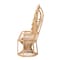 Bali & Pari Hecate Modern Bohemian Natural Brown Rattan Peacock Chair 242-13599-ZORO - alternate 10